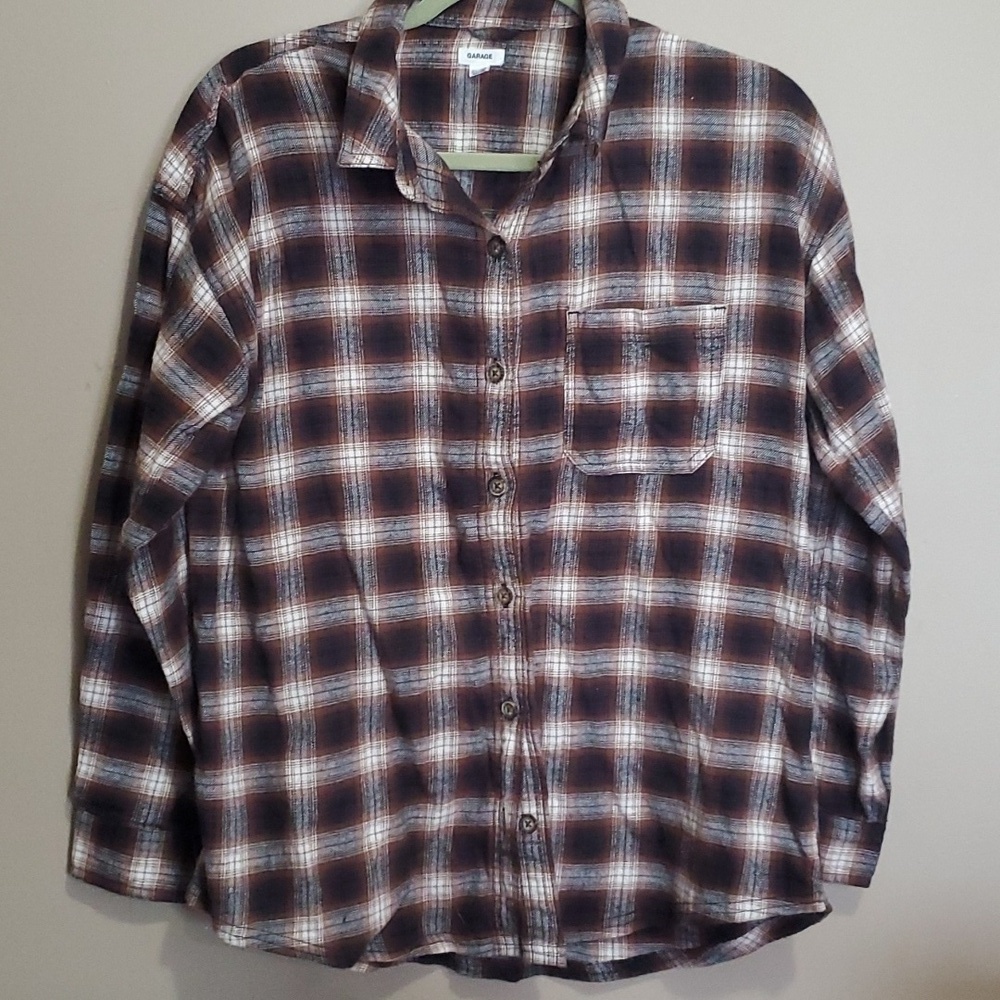 Garage plaid shirt size xs
